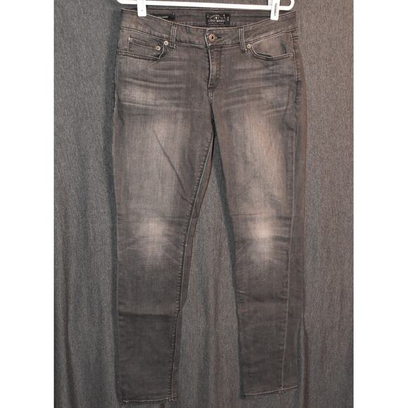 Lucky Brand Black Lolita Skinny Women's 8/29 Western Denim Jeans Distressed - Picture 1 of 7